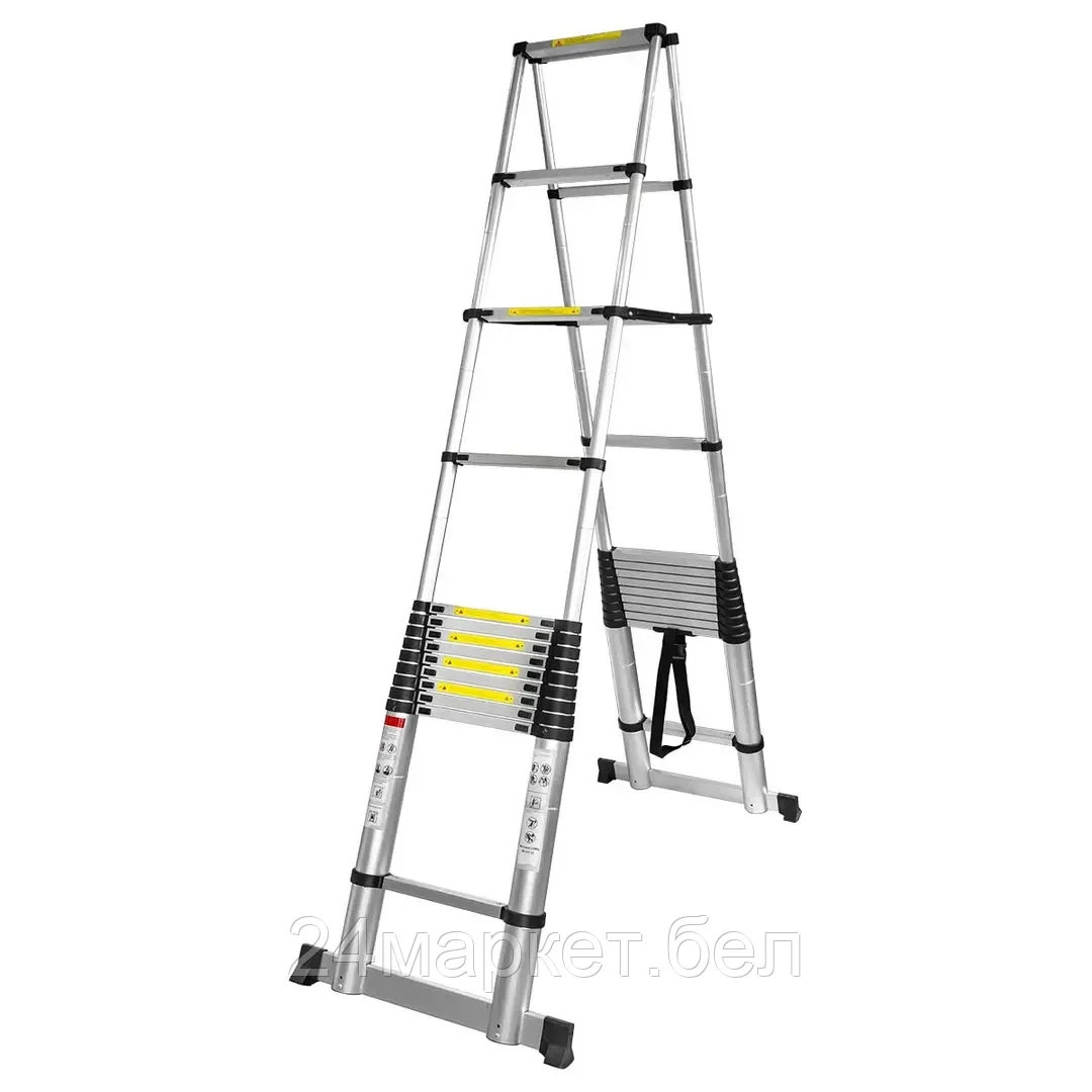 Лестница телескопическая двухсекционная 5.4м FORCEKRAFT BL-TA540