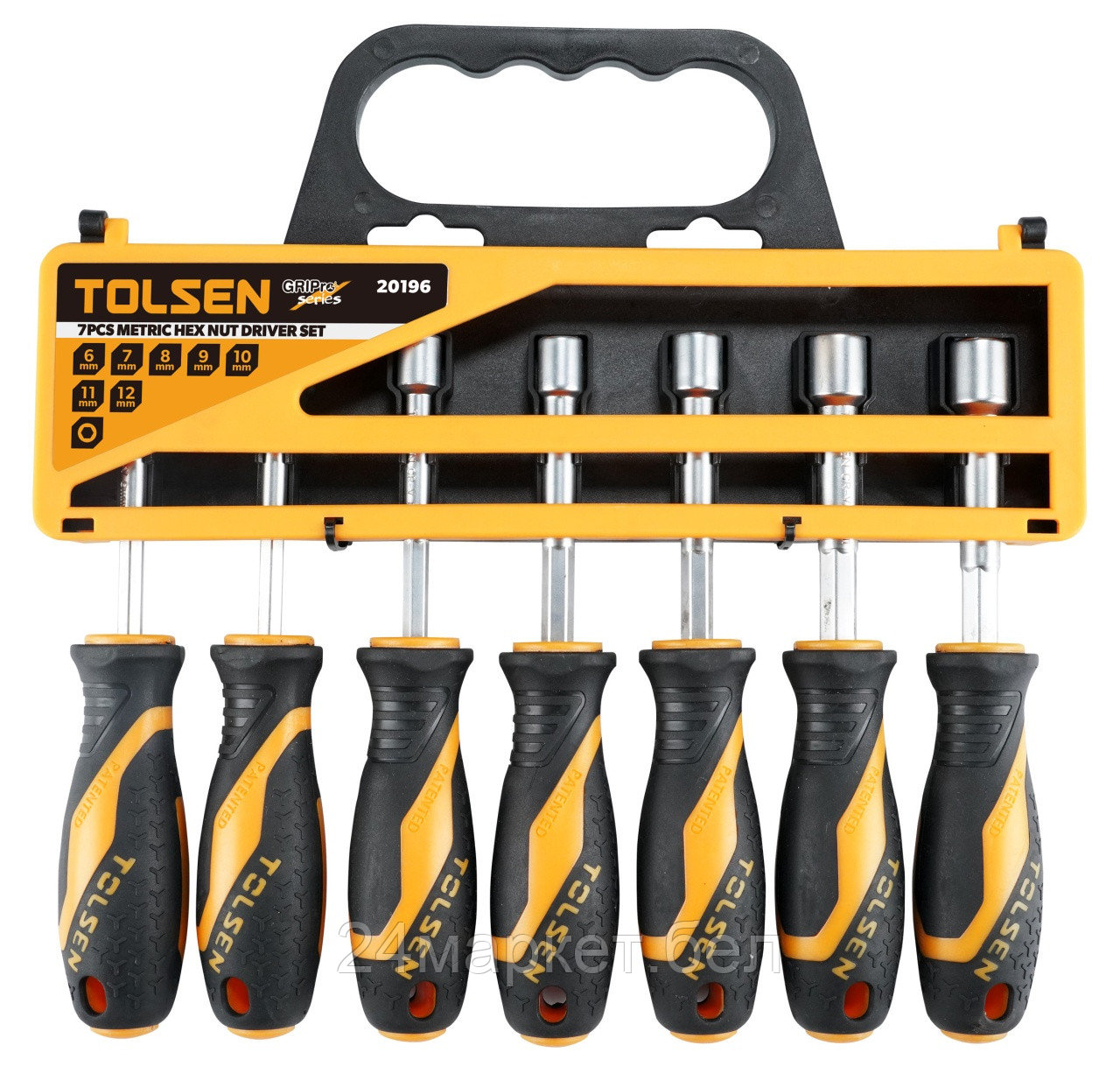 TOLSEN TT20196 TOLSEN Набор торцевых отверток "GRIPro", 7 предметов