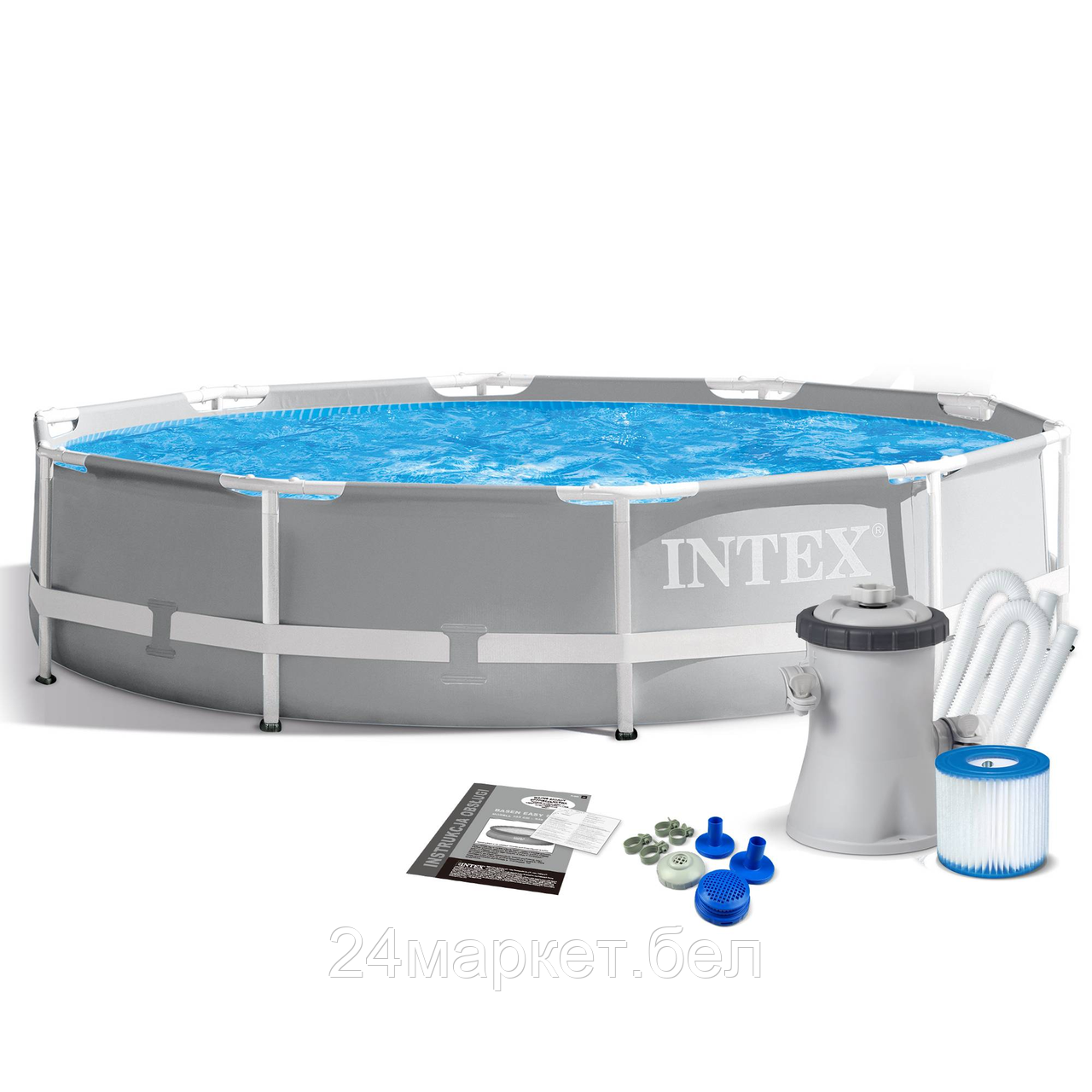 Бассейн каркасный INTEX Prism Frame (c фильтр-насосом), 305х76 см,26702NP Intex