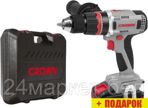 Дрель-шуруповерт Crown CT21090HMX-4 BMC (с 2-мя АКБ 4Ah, кейс)