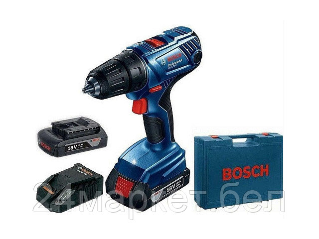 Дрель-шуруповерт Bosch GSR 180-LI Professional 06019F8109 (с 2-мя АКБ, кейс)