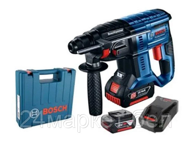 Перфоратор Bosch GBH 180-LI Professional 0611911121 (с 2-мя АКБ, кейс)