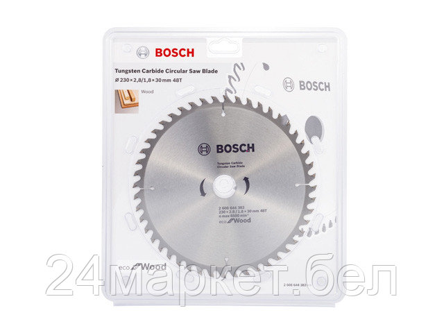 Диск пильный 230х30 мм 48 зуб. по дереву ECO WOOD BOSCH