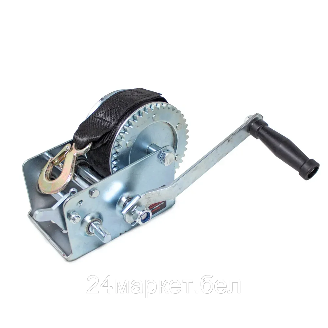 FORSAGE Лебедка ручная барабанная двухскоростная, 900кг (нейлоновый ремень, ширина ремня-50мм, длина ремня-10м) Forsage F-TRT1201S