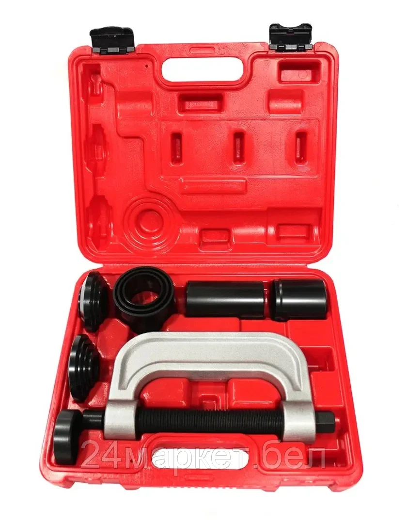 Rock FORCE Набор инструментов для снятия и установки шаровых опор, подшипников, сайлентблоков 9пр., в кейсе Rock FORCE RF-909T2