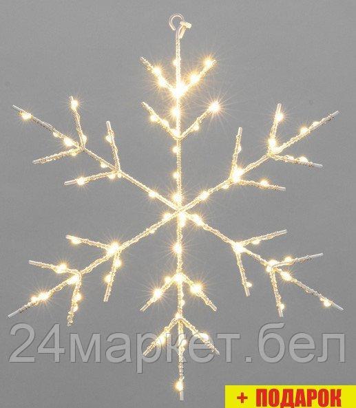 Светильник Neon-Night Снежинка на металлическом каркасе 501-056 (теплый белый)