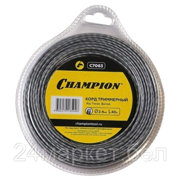 Корд для триммера, 2,4 мм*40м (витой) Alu Twist (C7063)