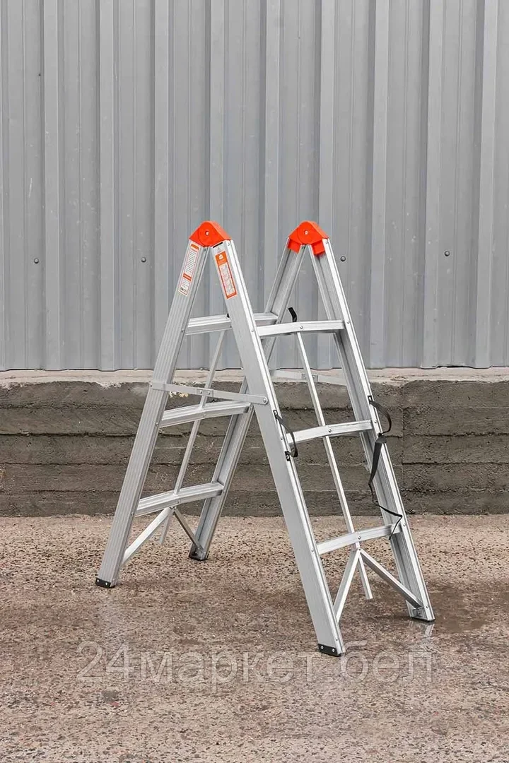 F-TL603-3 Forsage Стремянка складная алюминевая бытовая ( 3 ступени)