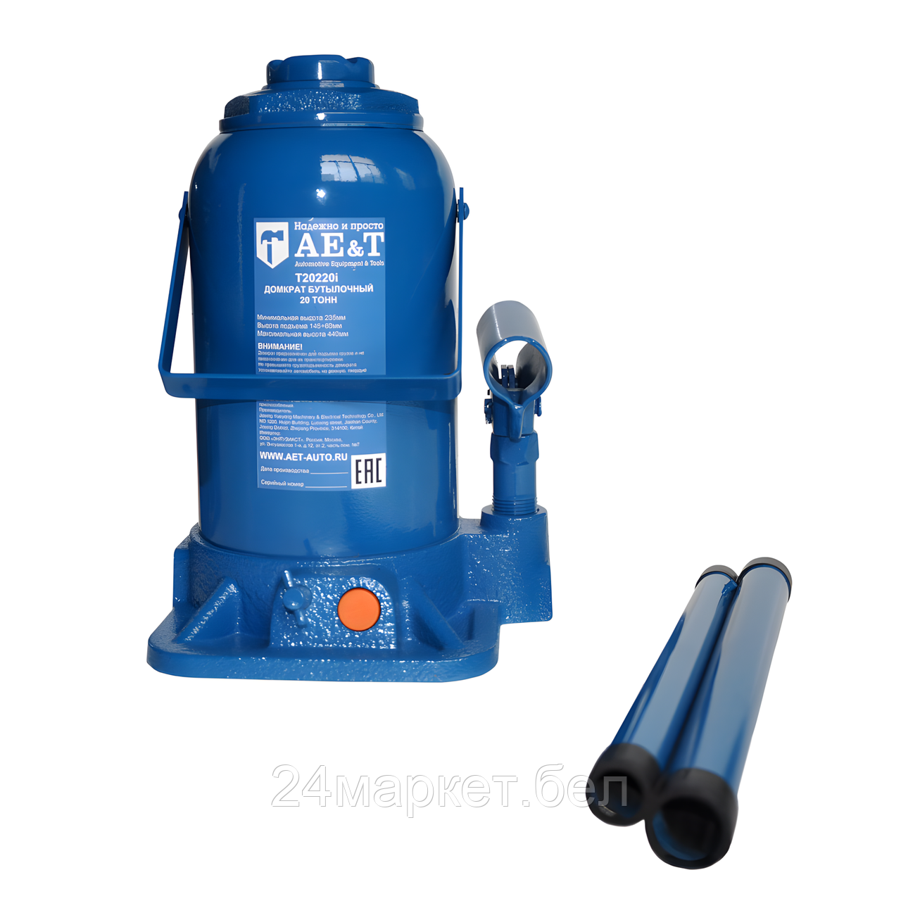 AE&T T20220i Домкрат бутылочный T20220i AE&T 20т