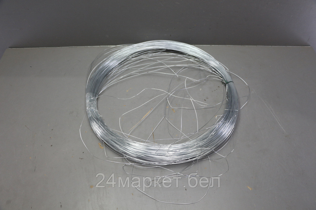 Проволока вязальная оцинкованная ф0.8мм (бухта 3кг) уцененный (0787611110) (ГОСТ 3282-74) (ПРОСТ) 1140099835165-у