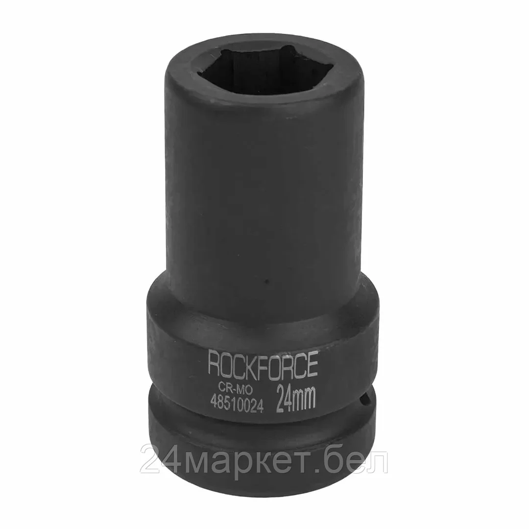 Головка ударная глубокая  24мм, 6гр.1" RF-48510024