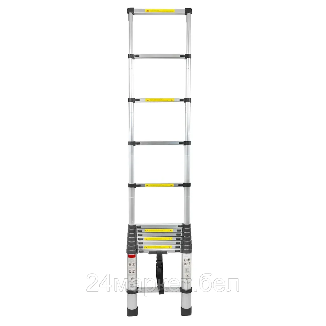 Лестница телескопическая односекционная 3.8м FORCEKRAFT BL-T380