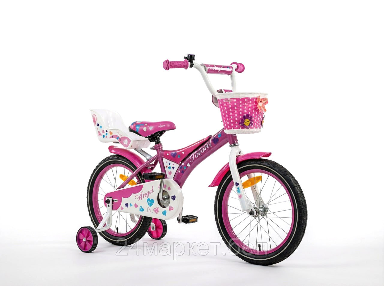 Детский двухколесный велосипед «FAVORIT» модель ANGEL, ANG-18PN Favorit