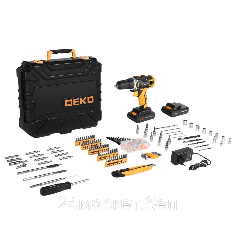 DEKO Дрель-шуруповерт аккумуляторная DEKO DKCD20FU-Li SET 193 063-4179