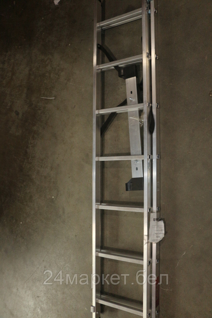 Лестница алюм. 2-х секц. 177/318см 2х7 ступ., 5,8кг PRO STARTUL (ST9947-07) уцененный (0341523727)