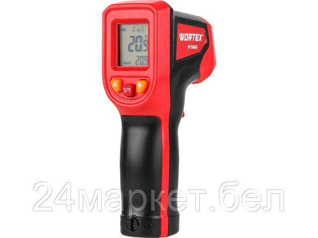 Инфракрасный термометр (пирометр) WORTEX IP 5060 -50°C...+600°C,регулировка чувствительности 0,1-1,0 (Встроенный лазер, батарейки в комплекте) 1323797