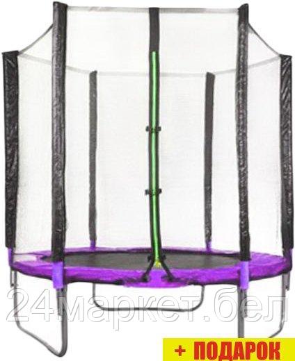 Батут Atlas Sport 183 см - 6ft (без лестницы, внешняя сетка, сливовый)