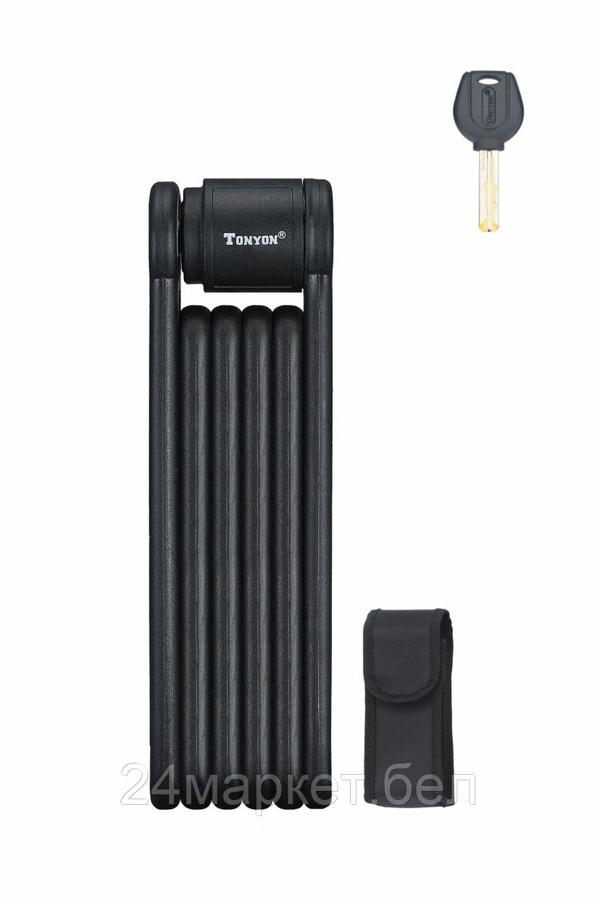 Замок велосипедный сегментный 840 мм, 3853FL-840 TONYON