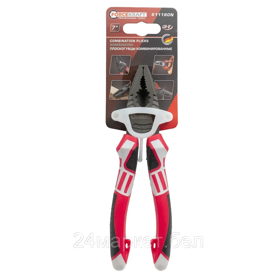 FK-611180N FORCEKRAFT Плоскогубцы комбинированные 7"