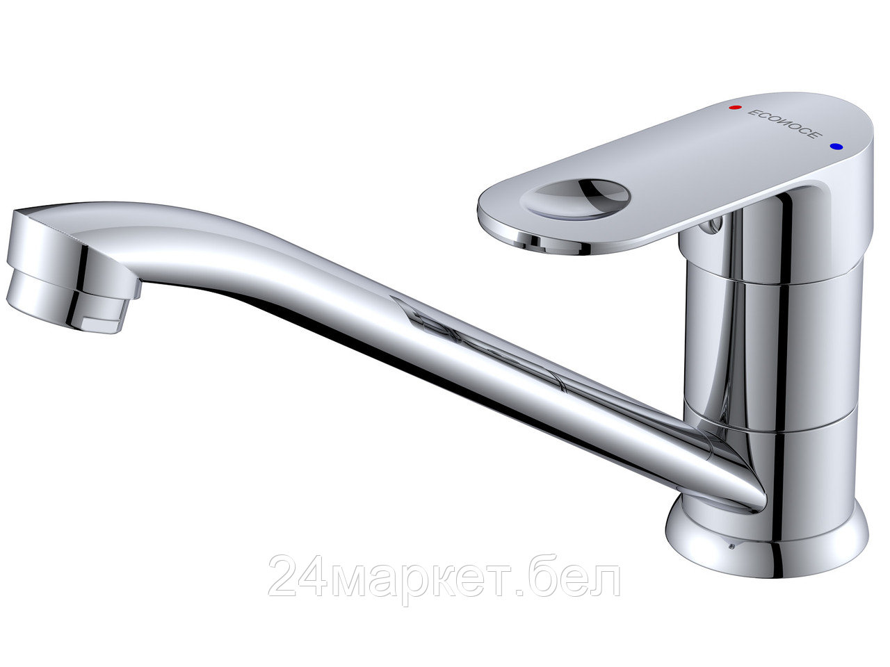 Смеситель для кухни D35, серия 680 ECONOCE (Длинный L-илзив, длина 218 мм, высота 124 мм, поворотный) EC0682