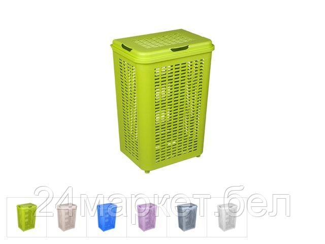 DRINA Сербия Корзина для белья с крышкой 50 л, DRINA (цвета в ассортименте)