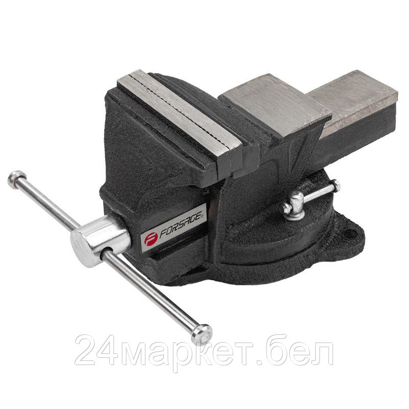 F-6540105 Forsage Тиски стальные поворотные с наковальней 5" (125мм)