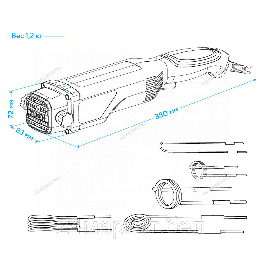 NORDBERG HIF9 Нагреватель индукционный, 1100 Вт