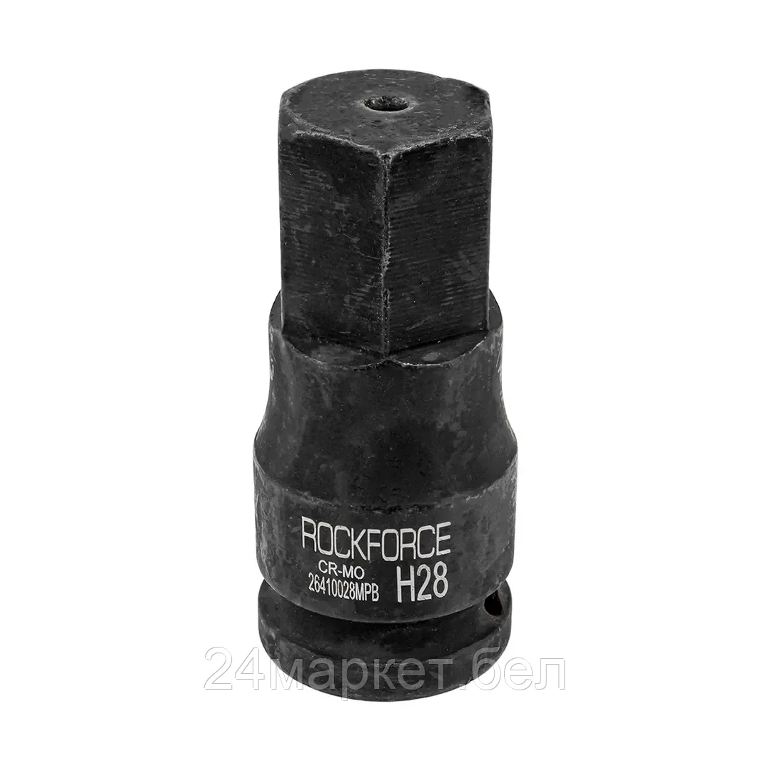 RF-26410028MPB RockFORCE Головка-бита ударная 6-гранная 28мм,3/4"