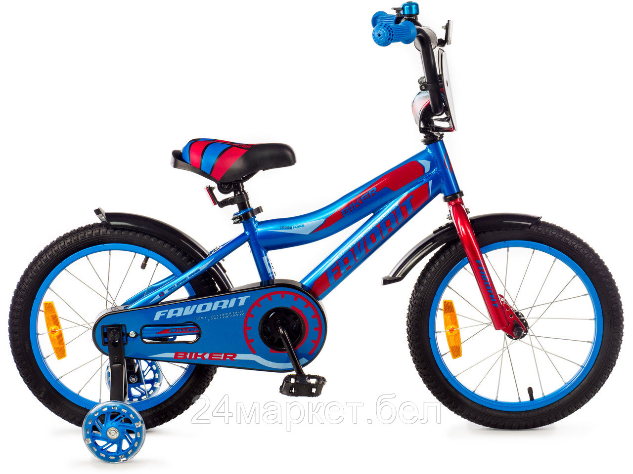 Детский велосипед Favorit Biker BIK-14BR (синий/красный)