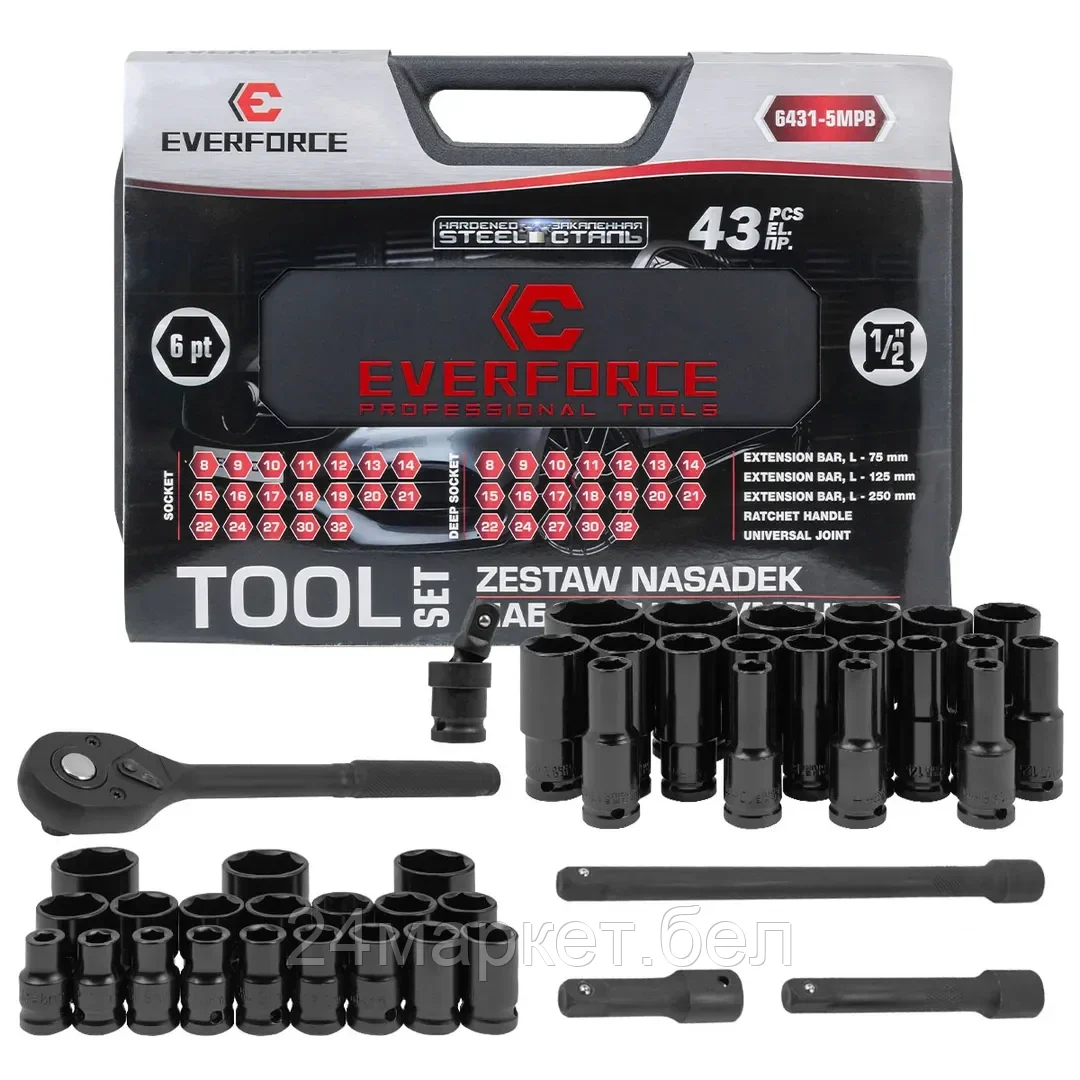Универсальный набор инструментов Everforce EF-6431-5MPB (62298)