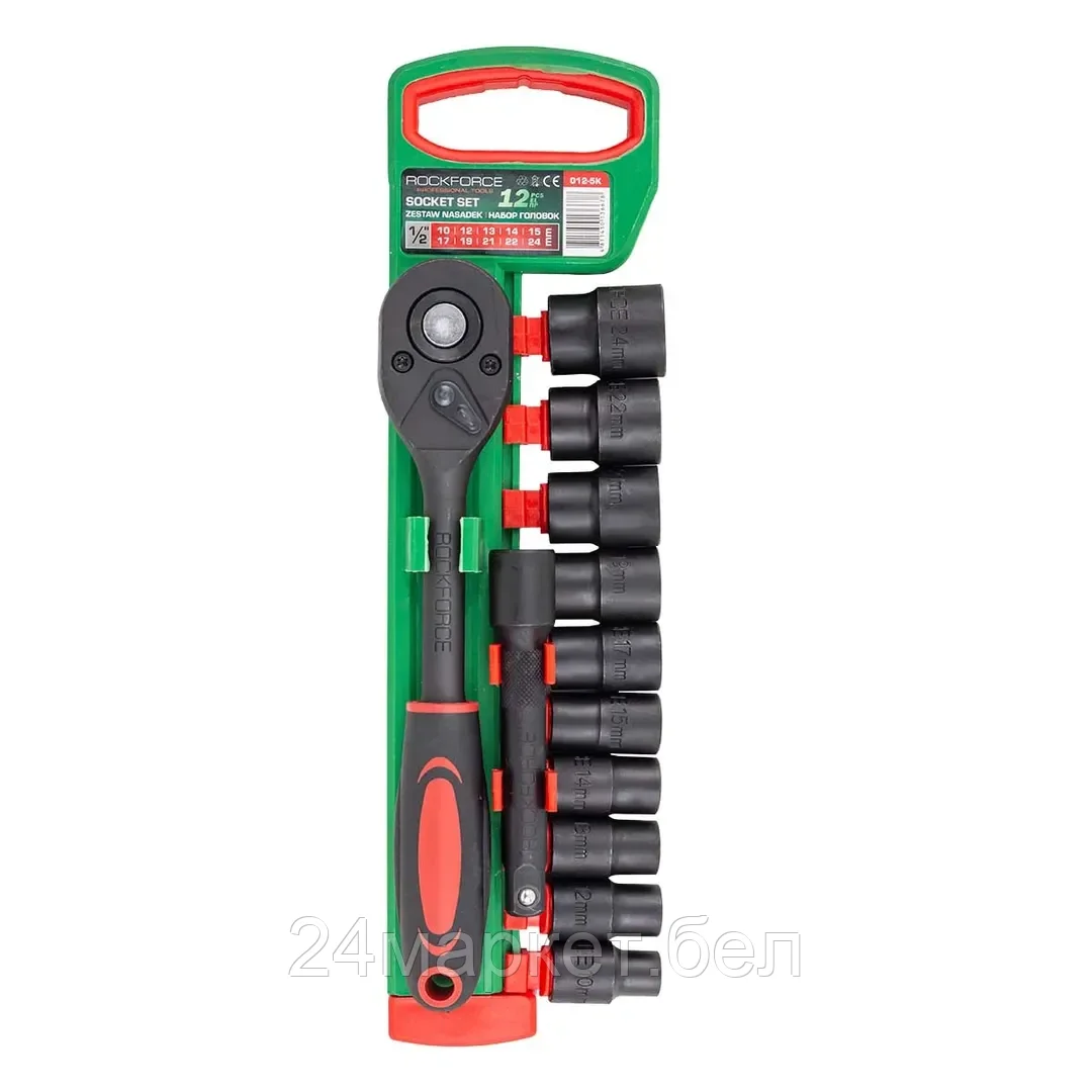 RF-012-5K RockFORCE Головки, набор 12пр., 1/2"