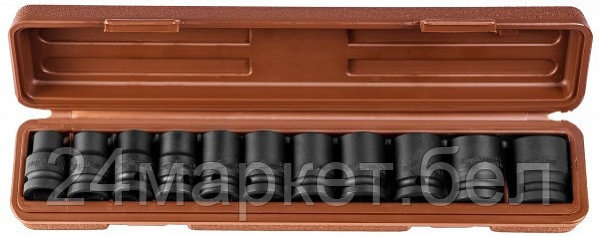 Ombra 912411 912411 Набор головок торцевых для ударного инструмента 1/2"DR, 10-24 мм, 11 предметов