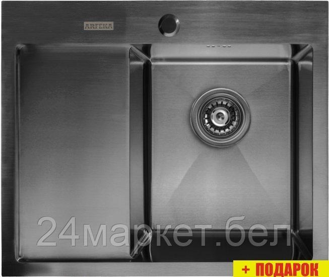 Кухонная мойка ARFEKA AF 650*505 R Black PVD Nano