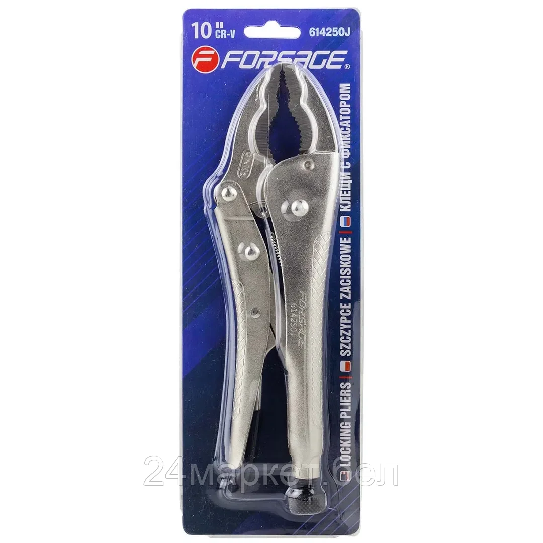 FORSAGE Зажим гейферный с двойным овальным захватом 10"-250мм, в блистере Forsage F-614250J
