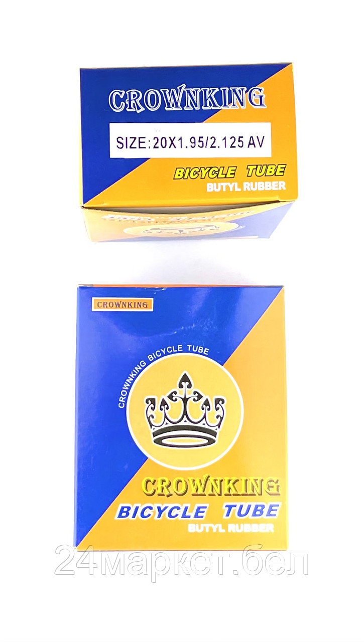 ВЕЛОСИПЕДНАЯ БУТИЛОВАЯ КАМЕРА 20X1.95/2.125 ДЮЙМОВ AV,WD-20 Wanda CrownKing