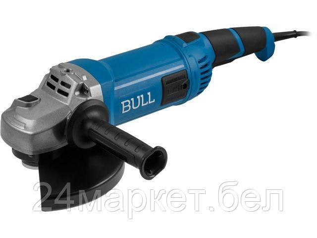 Двуручная углошлифмашина BULL WS 2303 в кор. 2200 Вт, 230 мм, 6600 об/мин, пылезащ., 4м кабель (5,1 кг, М14) 1333621