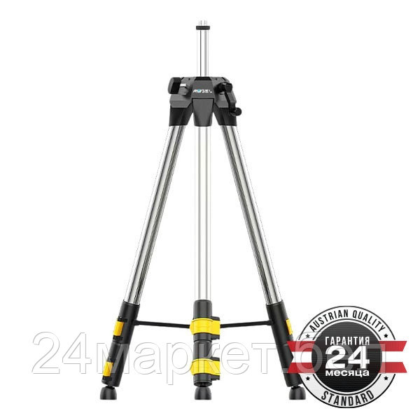 Штатив для лазерного уровня ROGEL, нерж. сталь, 0.55-1.5 м, 3 уровня, резьба 5/8 дюйма (LTR-02)
