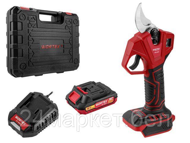 Секатор Wortex CBS 2030 1329798 (с 1-им АКБ, кейс)