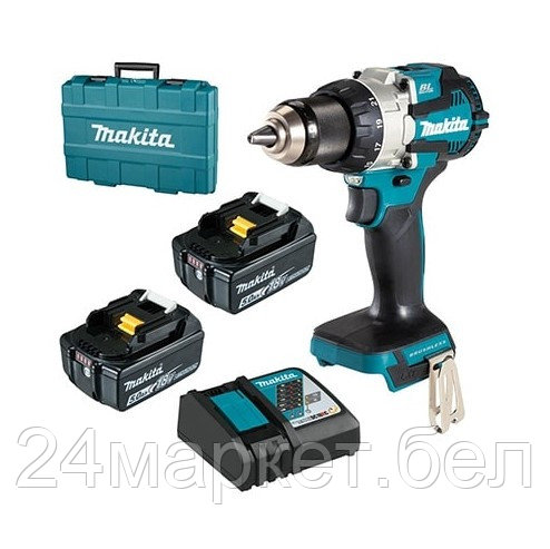 Аккум. дрель-шуруповерт MAKITA LXT DDF489RTJ в кейсе (18 В, 2*АКБ 5Ач, ЗУ) DDF489RTJ