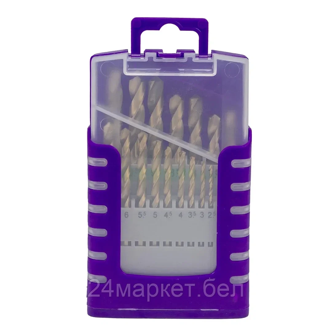 MT-924U19 MEGATOOLS Сверла по металлу, набор 19пр. (1-10мм)