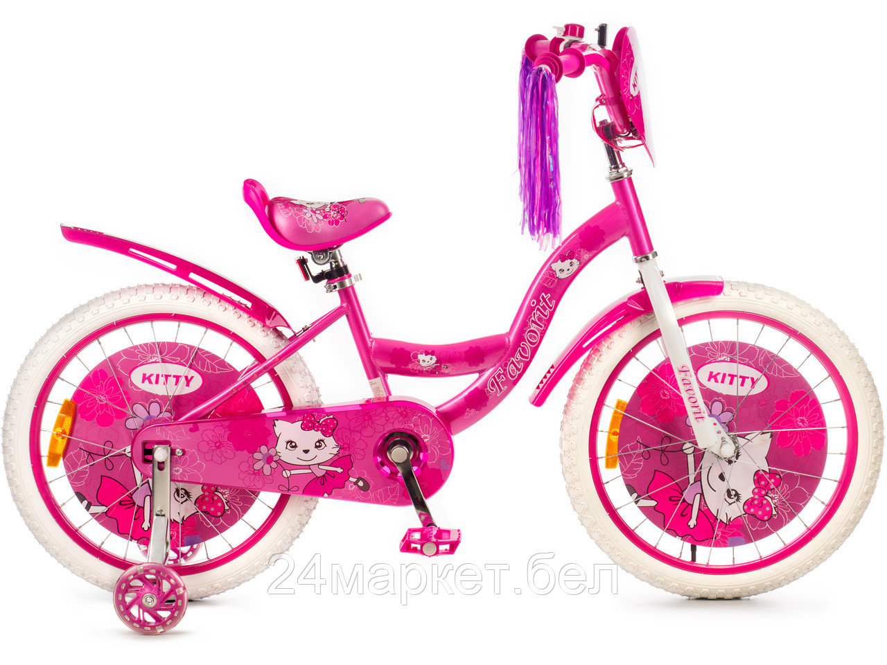 Детский велосипед Favorit Kitty 18 KIT-18PN (розовый)