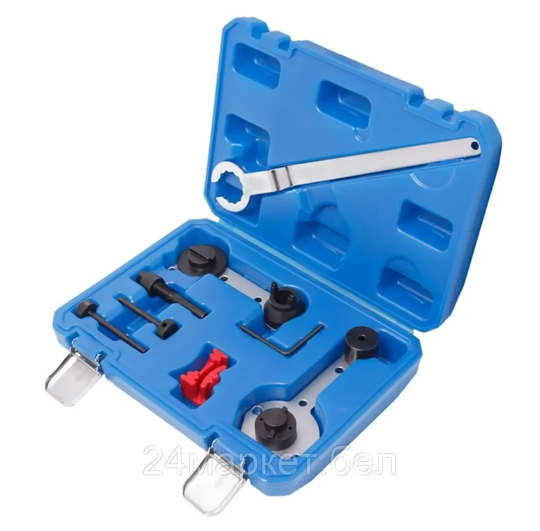 Набор фиксаторов для обслуживания двигателей группы VAG, 8пр.  (1.2, 1.4 TSi), в кейсе Forsage F-906G10U(F-04A2218)