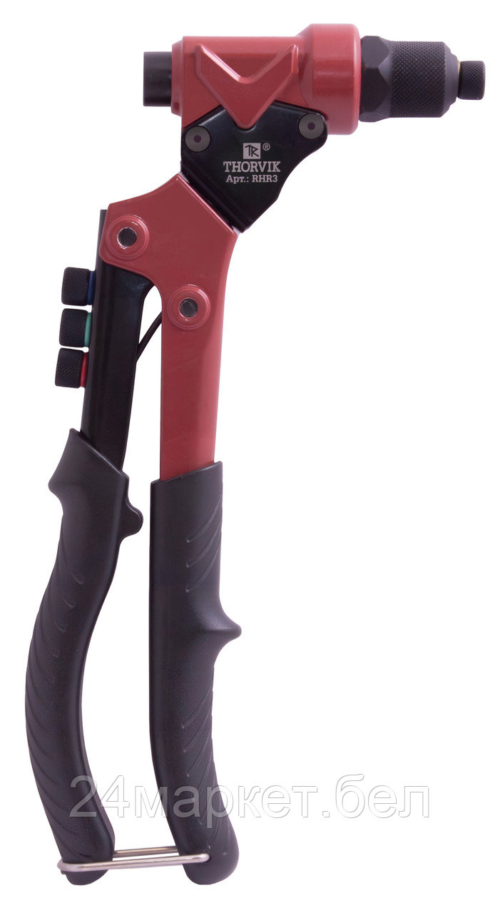 Thorvik RHR3 RHR3 Заклепочник рычажный универсальный с поворотной головой для вытяжных и резьбовых заклепок 3 в 1