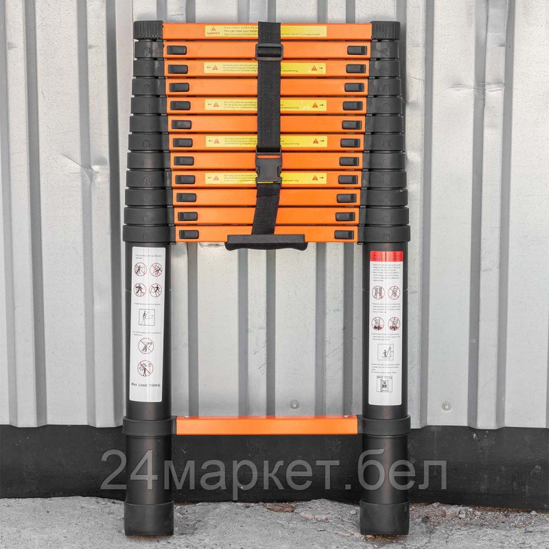 ISMA-UP380 ISMA Лестница телескопическая алюм. бытовая 3.8м (13 ступ.)