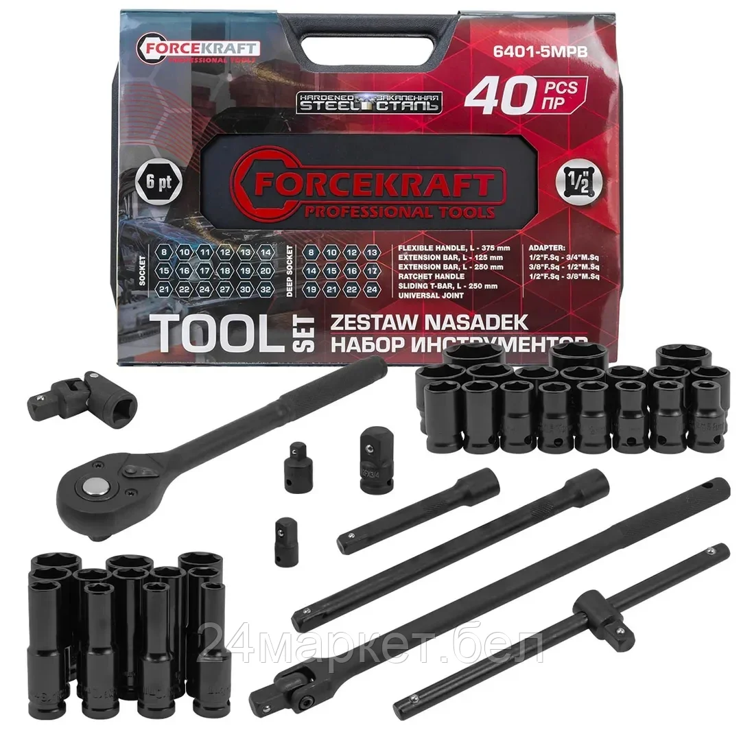 Универсальный набор инструментов ForceKraft FK-6401-5MPB (62301)