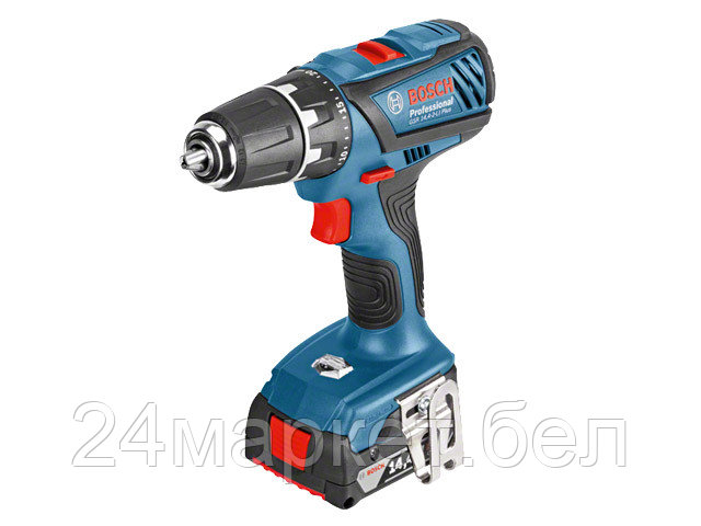 BOSCH Малайзия Аккум. дрель-шуруповерт BOSCH GSR 14,4-2-LI PLUS в чем. (14.4 В, 2 акк., 2.0 А/ч Li-Ion, 2 скор., 59 Нм, шурупы до 7 мм)