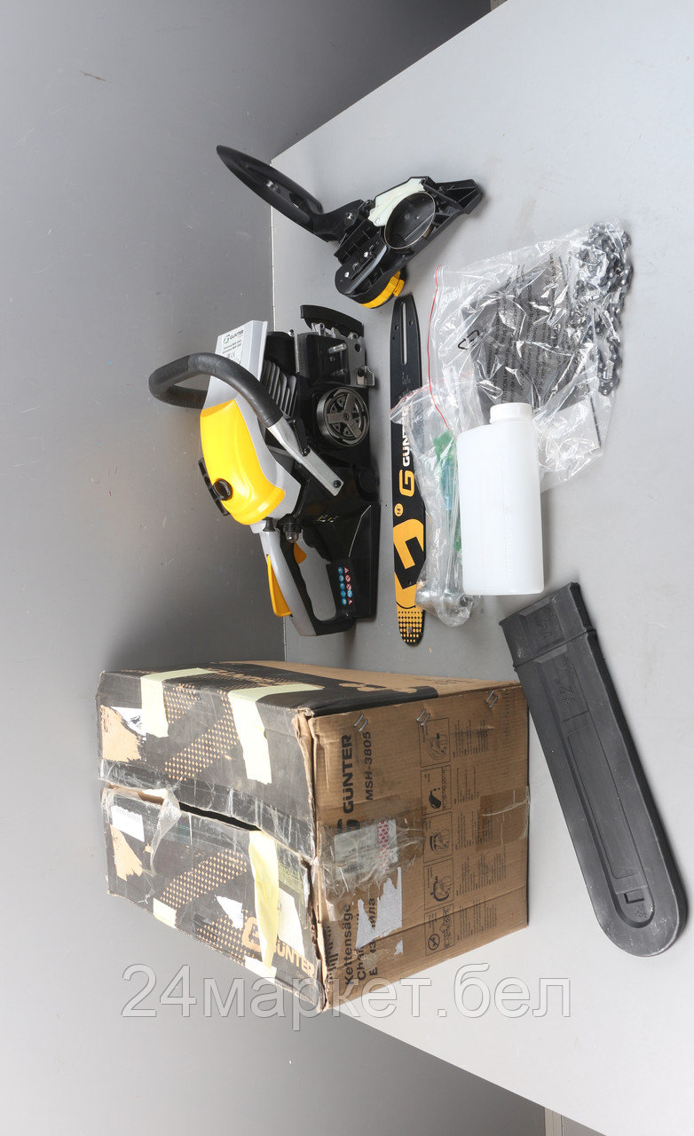 Бензопила Gunter MSH-3805 шина 35 см (14''), 3/8" LP, 1,3 мм, 52 зв. уцененный (0040233226)