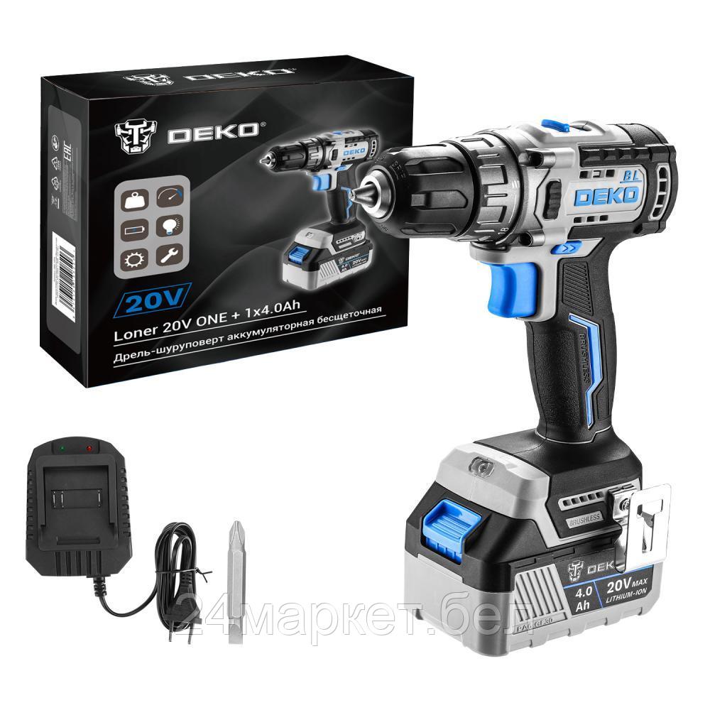 Дрель-шуруповерт аккумуляторная DEKO Loner 20V 085-1004