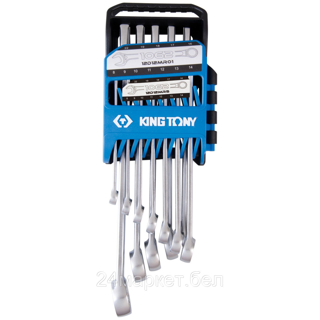 KING TONY 12D12MRS KING TONY Набор комбинированных ключей, 8-22 мм, 12 предметов, 12D12MRS