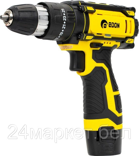 Дрель-шуруповерт Edon AD-12M (с 2-мя АКБ, кейс, оснастка)